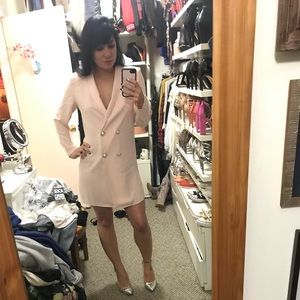 NWT ASOS pink blazer dress size 4